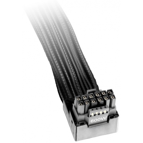 be quiet! - Power cable - 12VHPWR (M) to 12VHPWR (M) angled - 70 cm - reversed - black - 6