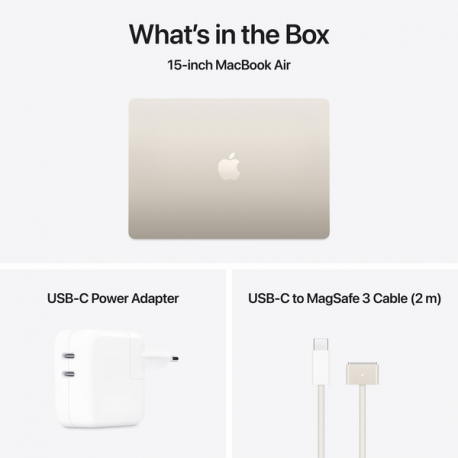 Apple MacBook Air - M4 - Apple M4 10-core - 24 GB RAM - 512 GB SSD - 15.3" IPS 2880 x 1864 (WQXGA+) - Wi-Fi 6E, Bluetooth - starlight - kbd: Swedish / Finnish - 10