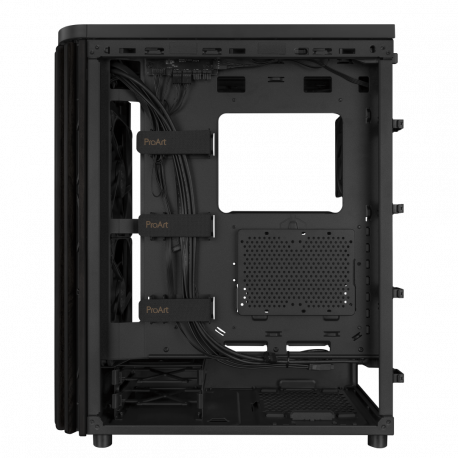 ASUS ProArt PA401 - Wood Edition - mid tower - ATX - windowed side panel (tempered glass) - no power supply - USB / Audio - 7