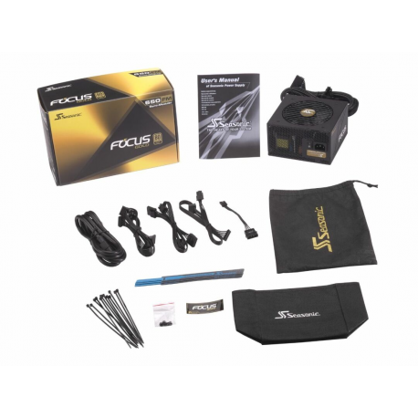 Seasonic FOCUS Gold SSR-650FM - Power supply (internal) - ATX12V - 80 PLUS Gold - AC 100-240 V - 650 Watt - 5