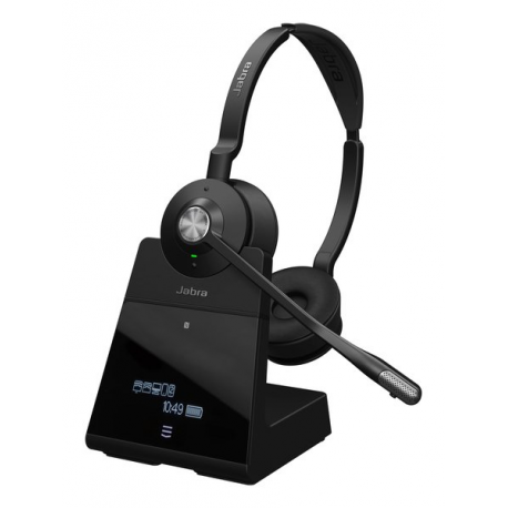 Jabra Engage 75 SE Stereo (Low Power) - Headset - on-ear - DECT / Bluetooth - wireless - NFC - Zoom Certified, UC certified, Amazon Chime Certified, Google Meet Certified, Works With Chromebook Certified, Certified for Microsoft Teams Open Office - 4