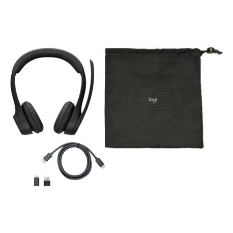 Logitech Zone 305 - Headset - on-ear - Bluetooth - wireless - USB-C via Bluetooth adapter - noise isolating - Certified for Microsoft Teams, Works With Chromebook Certified - 2