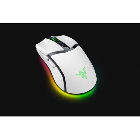 Razer Cobra Pro - Mouse - gaming - right-handed - optical - 8 buttons - wired, wireless - USB - white - 1