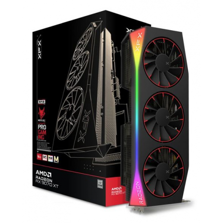 XFX Mercury Radeon RX 9070XT OC - Magnetic Air Edition - graphics card - Radeon RX 9070 XT - 16 GB GDDR6 - PCI Express 5.0 - 2