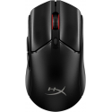 HyperX Pulsefire Haste 2 - Mouse - optical - 6 buttons - wireless, wired - 2.4 GHz, Bluetooth 5.2, USB 2.0 - USB wireless receiver - black
