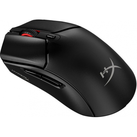 HyperX Pulsefire Haste 2 - Mouse - optical - 6 buttons - wireless, wired - 2.4 GHz, Bluetooth 5.2, USB 2.0 - USB wireless receiver - black - 1