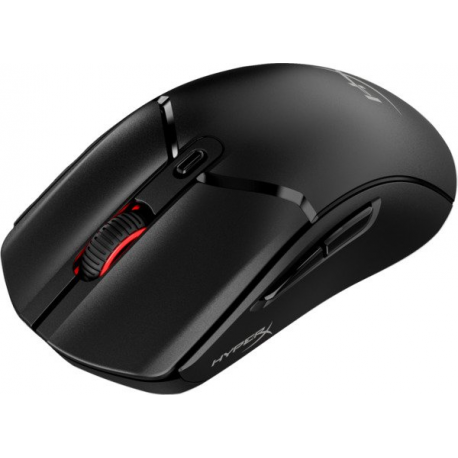 HyperX Pulsefire Haste 2 - Mouse - optical - 6 buttons - wireless, wired - 2.4 GHz, Bluetooth 5.2, USB 2.0 - USB wireless receiver - black - 2