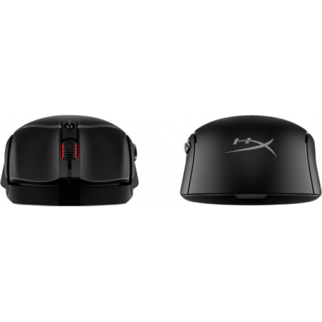 HyperX Pulsefire Haste 2 - Mouse - optical - 6 buttons - wireless, wired - 2.4 GHz, Bluetooth 5.2, USB 2.0 - USB wireless receiver - black - 6