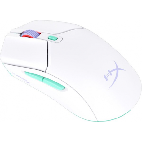 HyperX Pulsefire Haste 2 - Mouse - optical - 6 buttons - wireless - 2.4 GHz, Bluetooth 5.2 - USB wireless receiver - white - 2