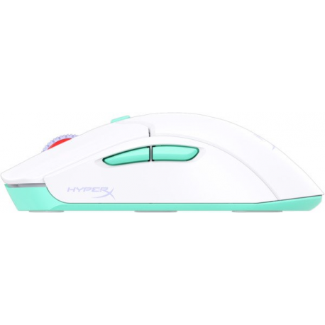 HyperX Pulsefire Haste 2 - Mouse - optical - 6 buttons - wireless - 2.4 GHz, Bluetooth 5.2 - USB wireless receiver - white - 3