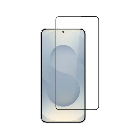 Screenor - Screen protector for mobile phone - full cover - glass - frame colour black - for Samsung Galaxy S25 Edge - 0