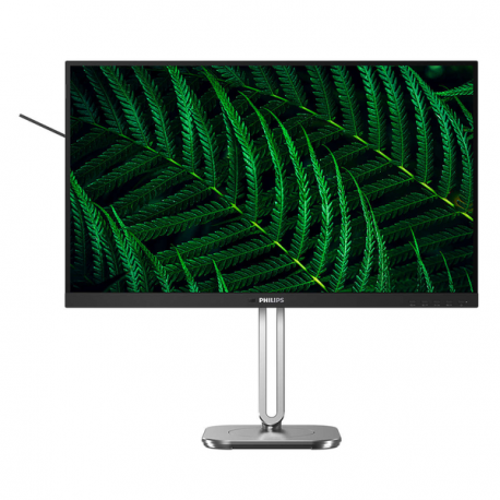 Philips 27B2G5200 - LED monitor - 27" - 1920 x 1080 Full HD (1080p) @ 100 Hz - IPS - 1500:1 - HDMI, VGA, DisplayPort - speakers - charcoal, silver - 0
