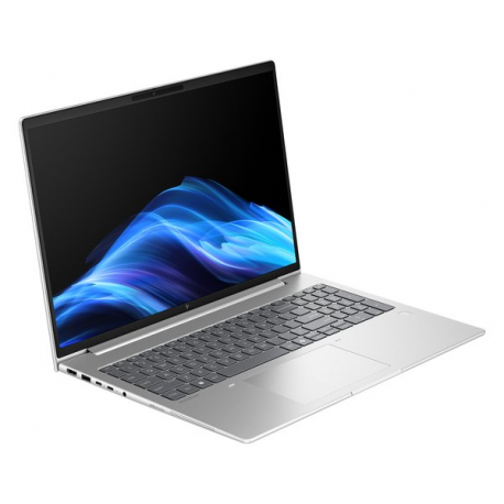 HP EliteBook 6 G1i Notebook AI - 177-degree hinge design - Intel Core Ultra 7 - 255U / up to 5.2 GHz - Win 11 Pro - Intel Graphics - 16 GB RAM - 512 GB SSD NVMe - 16" IPS 1920 x 1200 - Gigabit Ethernet - Wi-Fi 7, Bluetooth - pike silver aluminium - kbd: Pan Nordic - 7