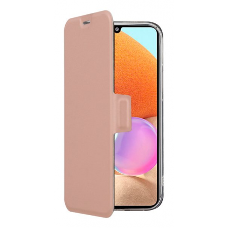 Screenor Clever - Flip cover for mobile phone - eco-leather, thermoplastic polyurethane (TPU) - rose - for Samsung Galaxy A36, A56 - 0