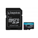 Kingston Canvas Go! Plus - Flash memory card (microSDXC to SD adapter included) - 256 GB - A2  /  Video Class V30  /  UHS-I U3  /  Class10 - microSDXC UHS-I