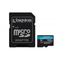 Kingston Canvas Go! Plus - Flash memory card (microSDXC to SD adapter included) - 512 GB - A2  /  Video Class V30  /  UHS-I U3  /  Class10 - microSDXC UHS-I