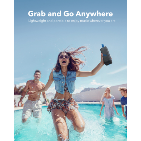 Soundcore Select 3 - Speaker - for portable use - wireless - Bluetooth - App-controlled - 16 Watt - 10