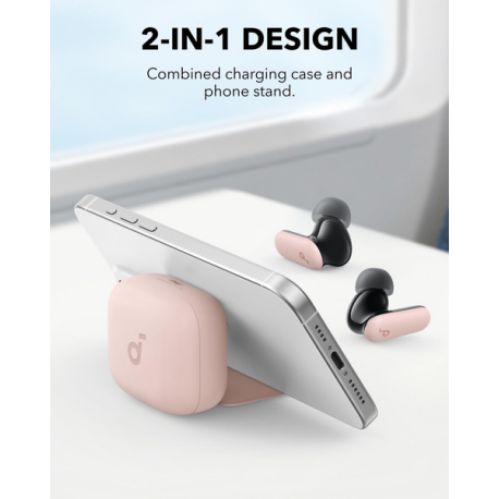 Soundcore P30i - True wireless earphones with mic - in-ear - Bluetooth - active noise cancelling - pink - 1