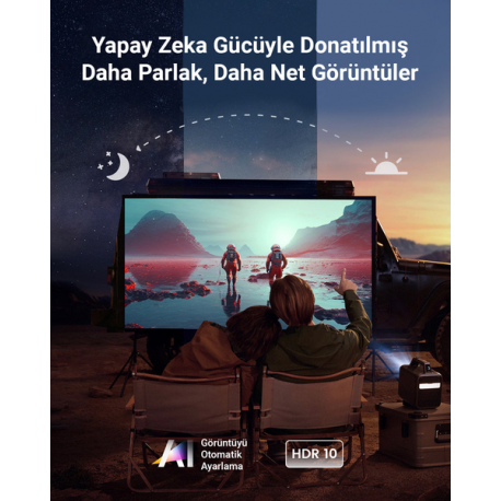 Nebula Mars 3 - DLP projector - RGB LED - 1000 ANSI lumens - Full HD (1920 x 1080) - 16:9 - 1080p - 802.11a / b / g / n / ac wireless  /  Bluetooth 5.1 - black - 2