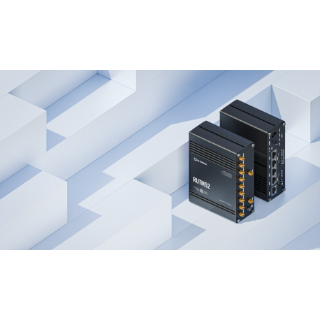 Teltonika RUTM52 - Wireless router - WWAN 5-port switch - 1GbE, 5G, LTE, HSPA - Wi-Fi 5 - 3G, 4G, 5G - DIN rail mountable, wall-mountable, surface-mountable - 5