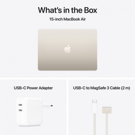 Apple MacBook Air - M4 - Apple M4 10-core - 16 GB RAM - 512 GB SSD - 15.3" IPS 2880 x 1864 (WQXGA+) - Wi-Fi 6E, Bluetooth - starlight - kbd: Swedish / Finnish - 10