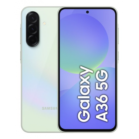 Samsung Galaxy A36 - 5G smartphone - dual-SIM - RAM 6 GB / Internal Memory 128 GB - OLED display - 6.7" - 2340 x 1080 pixels (120 Hz) - 3x rear cameras 50 MP, 8 MP, 5 MP - front camera 12 MP - awesome lime - 0