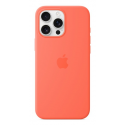Apple - Back cover for mobile phone - MagSafe compatibility - silicone - tangerine - for iPhone 16 Pro Max