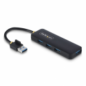 StarTech.com 4-Port USB-A Hub, 5Gbps, Bus Powered, Small Travel Mini Hub - Hub - 4 x USB 3.2 Gen 1 - desktop