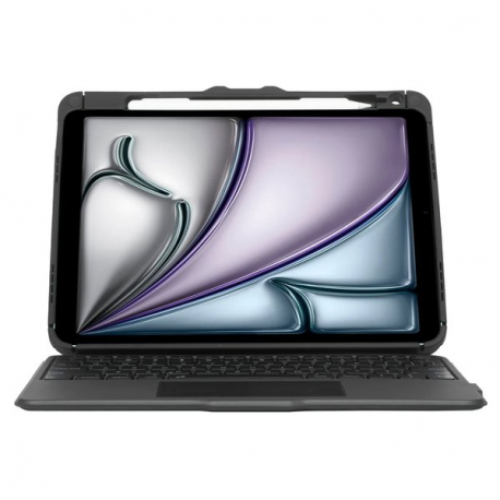 Targus Versavu - Keyboard and folio case (keyboard case) - with trackpad - backlit - wireless - Bluetooth 5.0 - QWERTY - Nordic - black - 0