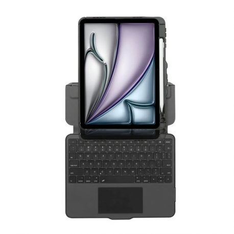 Targus Versavu - Keyboard and folio case (keyboard case) - with trackpad - backlit - wireless - Bluetooth 5.0 - QWERTY - Nordic - black - 2