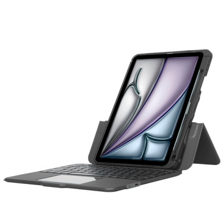 Targus Versavu - Keyboard and folio case (keyboard case) - with trackpad - backlit - wireless - Bluetooth 5.0 - QWERTY - Nordic - black - 5