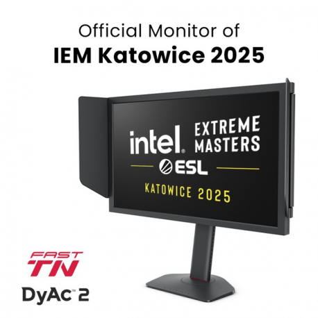 BenQ ZOWIE XL2586X+ - eSports - XL Series - LED monitor - gaming - 24.1" - 1920 x 1080 Full HD (1080p) @ 600 Hz - Fast TN - 320 cd/m² - 1000:1 - 3xHDMI, DisplayPort - 7