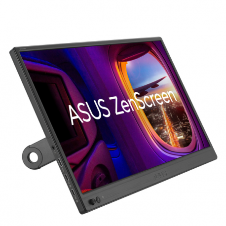 ASUS ZenScreen MB169CK - LED monitor - 16" (15.6" viewable) - portable - 1920 x 1080 Full HD (1080p) @ 60 Hz - IPS - 250 cd/m² - 800:01:00 - 5 ms - Mini HDMI, 2xUSB-C - black - 9