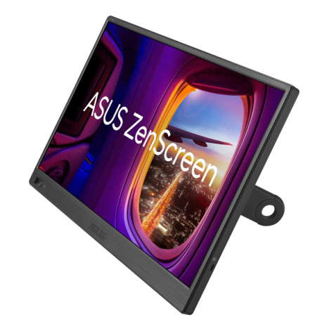 ASUS ZenScreen MB169CK - LED monitor - 16" (15.6" viewable) - portable - 1920 x 1080 Full HD (1080p) @ 60 Hz - IPS - 250 cd/m² - 800:01:00 - 5 ms - Mini HDMI, 2xUSB-C - black - 13