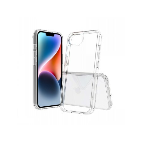 Screenor Bumper - Back cover for mobile phone - thermoplastic polyurethane (TPU), acrylic - transparent - for Apple iPhone 16e - 0