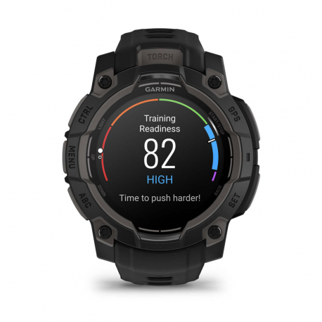 Garmin Instinct 3 AMOLED - 45 mm - fiber-reinforced polymer - Yes smart watch with band - silicone - display 1.2" - 4 GB - Bluetooth, ANT+ - 53 g - black - 16