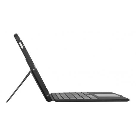 Targus Versavu - Keyboard and folio case - with trackpad - backlit - wireless - Bluetooth 5.0 - QWERTY - UK - black - 7