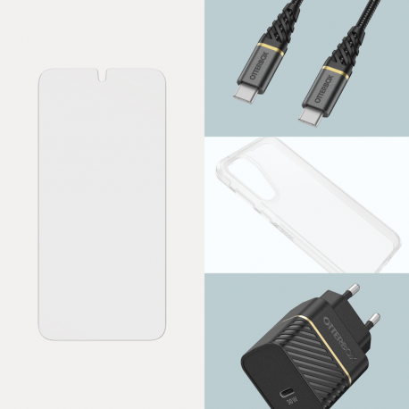 OtterBox - Screen protector for mobile phone - glass - clear - for Samsung Galaxy A55 - 6