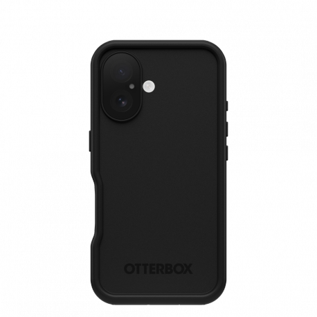 OtterBox FRE - Protective waterproof case for mobile phone - MagSafe compatibility - polycarbonate layer, thermoplastic elastomer (TPE) - black - for Apple iPhone 16 - 0