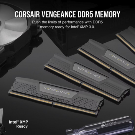 CORSAIR VENGEANCE 32GB 2x16GB DDR5 6400MT/s CL30-40-40-104 1.40V AMD EXPO GREY - 6