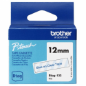 Brother BTAG-133 - Blue on clear - Roll (1.2 cm x 4 m) 1 cassette(s) hanging box - label tape - for P-Touch PT-N10, PT-N20, PT-N25BT