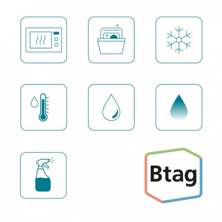 Brother BTAG-133 - Blue on clear - Roll (1.2 cm x 4 m) 1 cassette(s) hanging box - label tape - for P-Touch PT-N10, PT-N20, PT-N25BT - 3