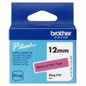 Brother BTAG-P31 - Black on pink - Roll (1.2 cm x 4 m) 1 cassette(s) hanging box - label tape - for P-Touch PT-N10, PT-N20, PT-N25BT