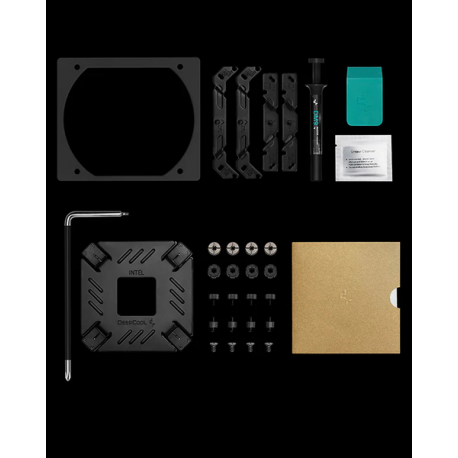 Deepcool ASSASSIN IV VC VISION - Processor cooler - with LCD thermometer, display - (for: LGA2066, LGA2011-3, LGA2011, LGA1700, LGA1200, LGA1151, LGA1150, LGA1155, AM4, AM5) - 120 mm / 140 mm - black - 4