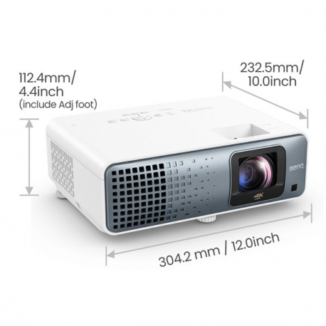 BenQ TK710STi - DLP projector - laser - 3D - 3200 ANSI lumens - 3840 x 2160 - 16:9 - 4K - 2