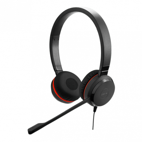 Jabra Evolve 30 II MS stereo - Headset - on-ear - wired - USB-C, USB-A - noise isolating - Certified for Microsoft Teams - 1