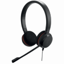 Jabra Evolve 20 UC stereo - Headset - on-ear - wired - USB-C, USB-A - noise isolating - Alcatel-Lucent Certified, Avaya Certified, Certified for Microsoft Teams, Cisco Certified, Unify Certified