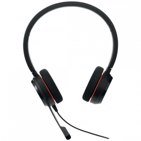 Jabra Evolve 20 UC stereo - Headset - on-ear - wired - USB-C, USB-A - noise isolating - Alcatel-Lucent Certified, Avaya Certified, Certified for Microsoft Teams, Cisco Certified, Unify Certified - 1