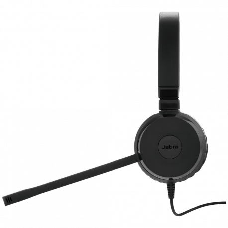 Jabra Evolve 20SE UC stereo - Headset - on-ear - wired - USB-C, USB-A - noise isolating - Alcatel-Lucent Certified, Avaya Certified, Certified for Microsoft Teams, Cisco Certified, Unify Certified - 2