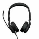Jabra Evolve2 50 UC Stereo - Headset - on-ear - wired - active noise cancelling - USB-C, USB-A - black - UC certified